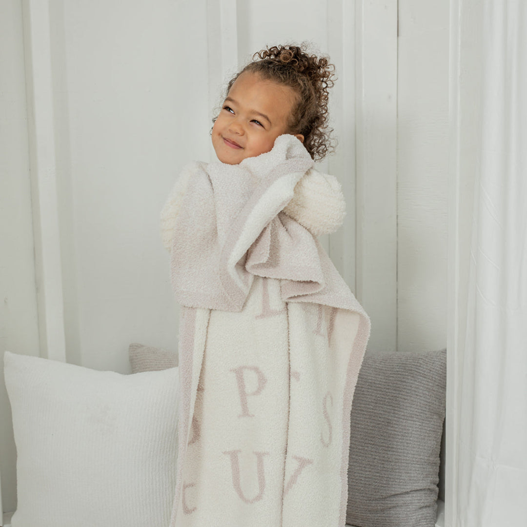 Barefoot Dreams ABC Baby Blanket - Stone