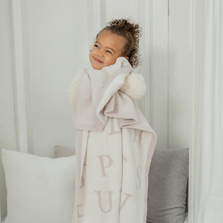 Barefoot Dreams ABC Baby Blanket - Stone