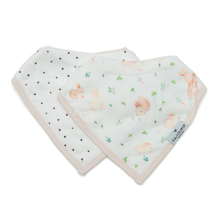 Bandana Bib Set - Bunny Meadow