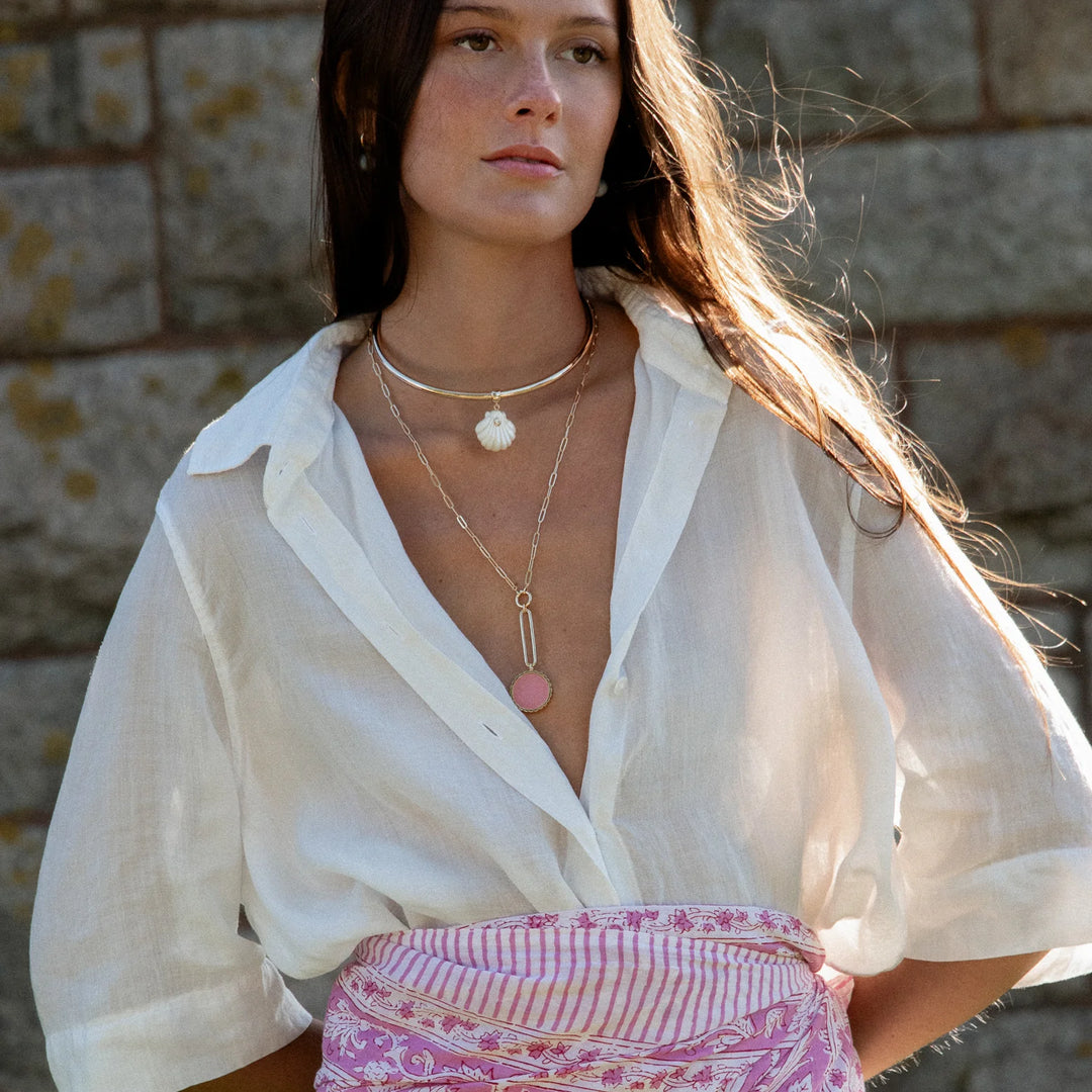 Thatch Coquille Mother of Pearl Bail Charm