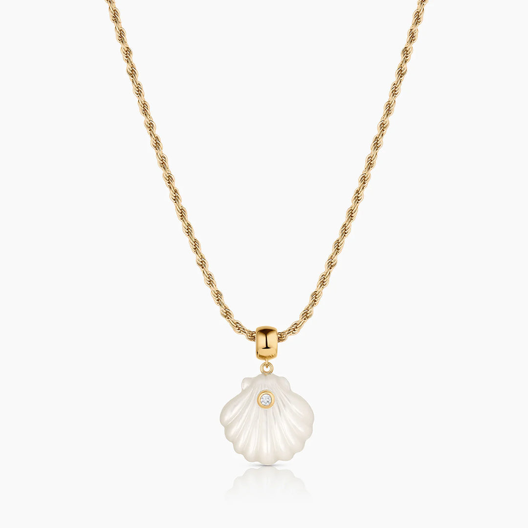 Thatch Coquille Mother of Pearl Bail Charm