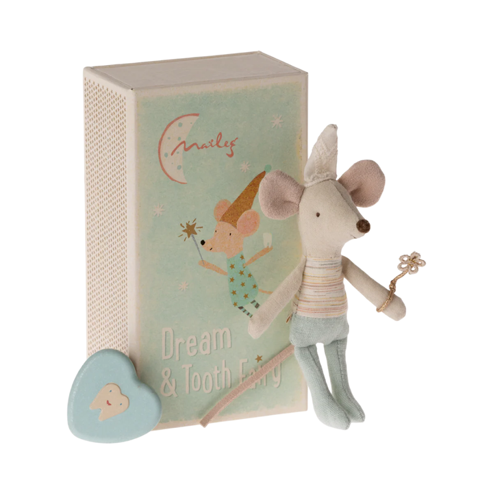 Maileg Little Brother Tooth Fairy Mouse in Matchbox