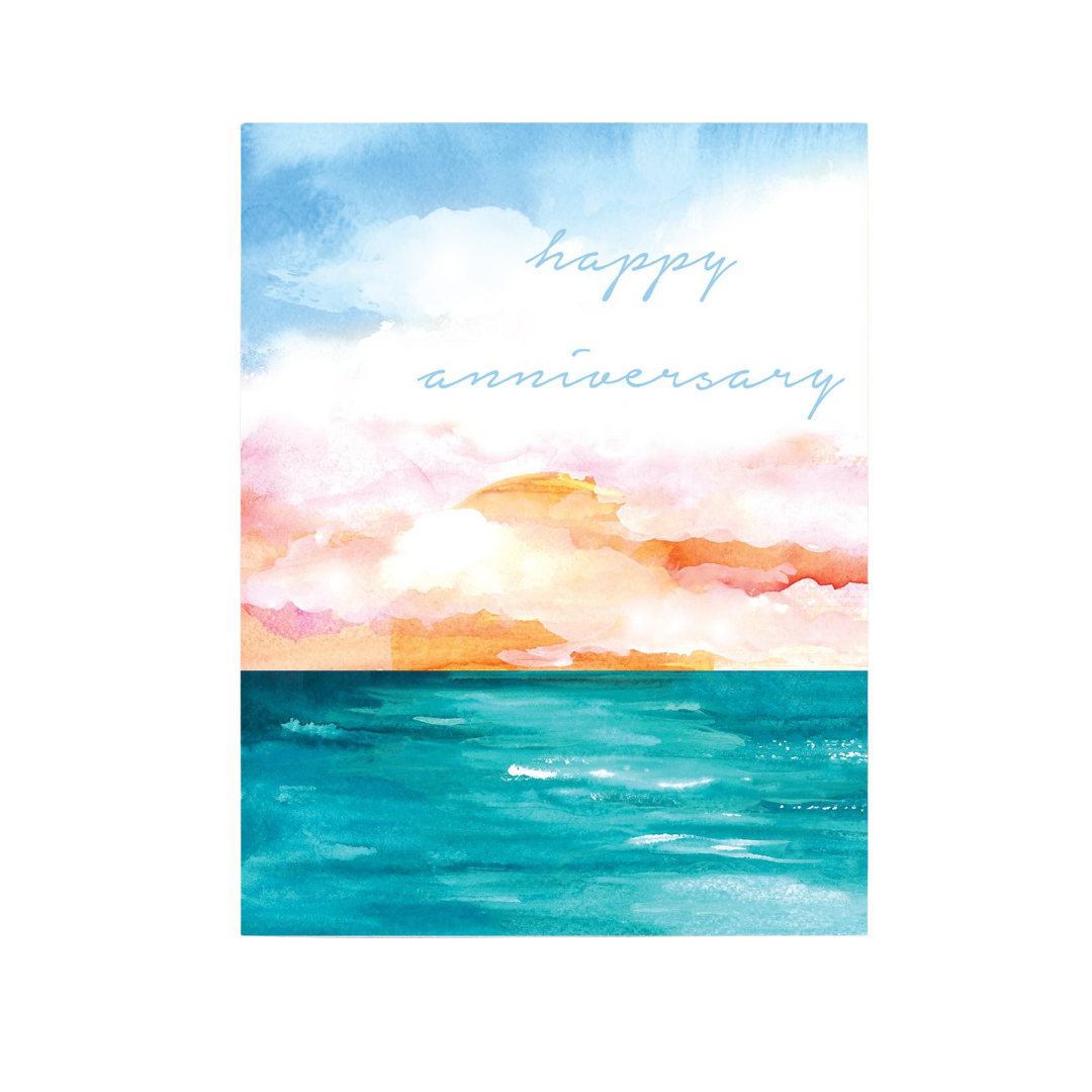 Happy Anniversary Ocean Card