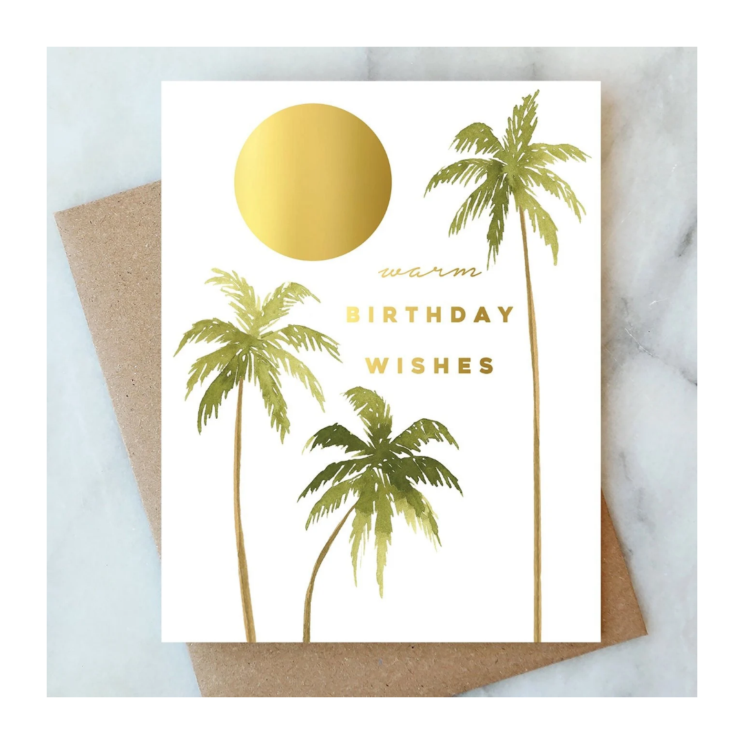 Golden Sun Birthday Card
