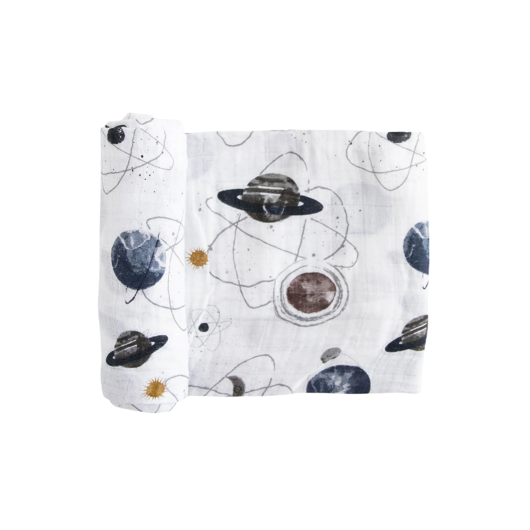 Cotton Muslin Swaddle - Planetary