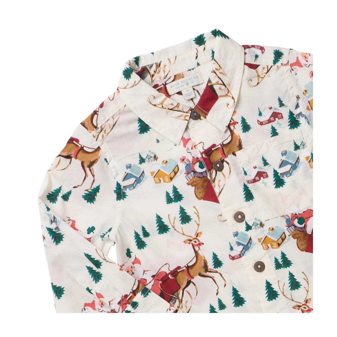 Jack Shirt Santa Sleigh 2T