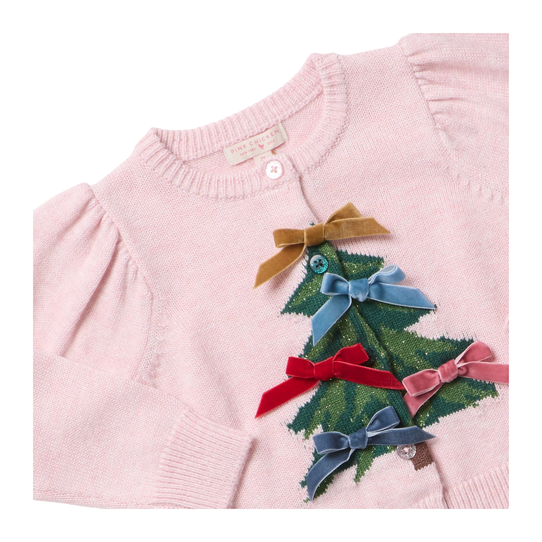 Constance Sweater - Velvet Bows 2Y