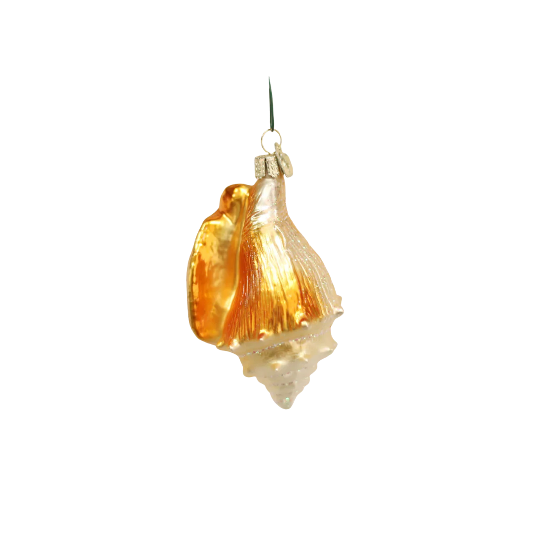 Golden Seashell Ornament