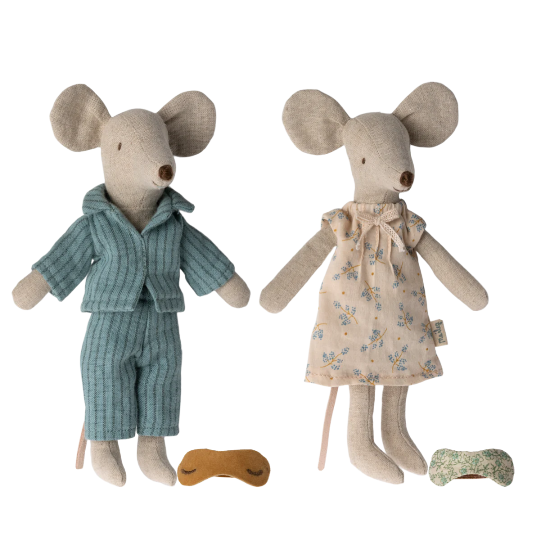 Maileg Mum &amp; Dad Mice in Cigar Box