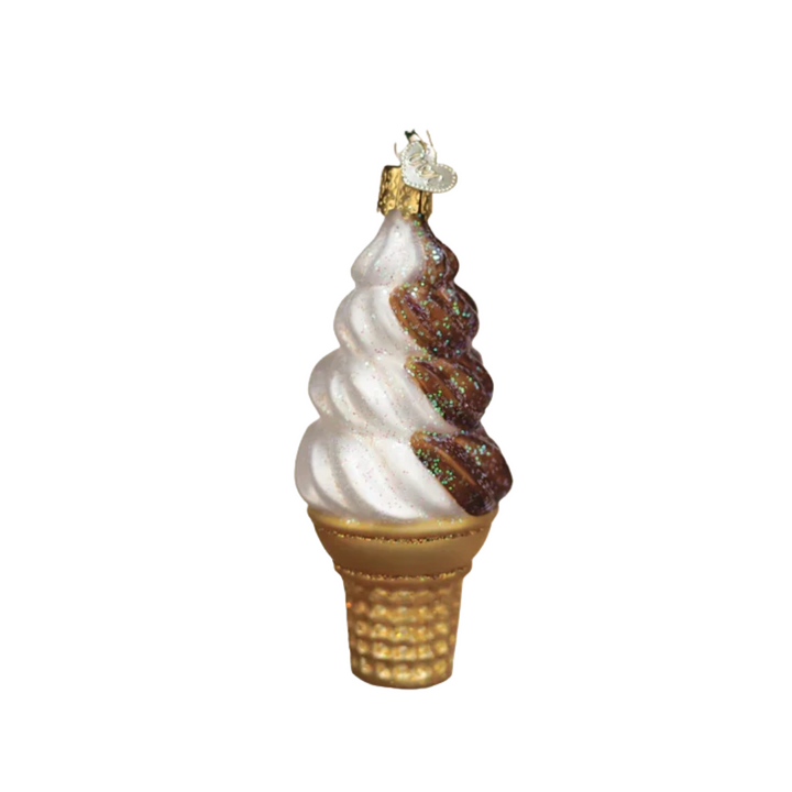 Chocolate Swirl Soft Serve Ornament