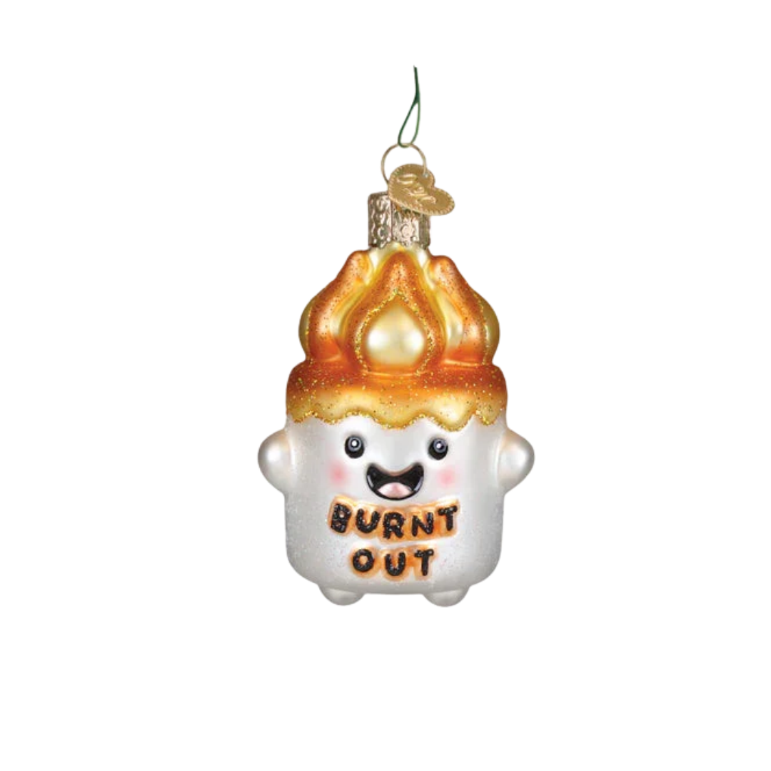 Burnt-Out Marshmallow Ornament