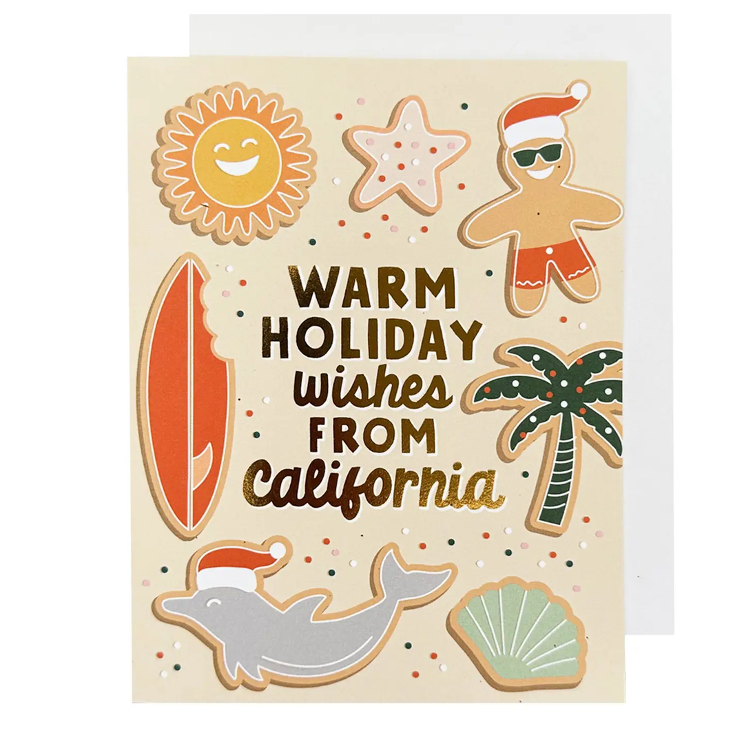 California Warm Holiday Wishes Sugar Cookies - Boxed Set