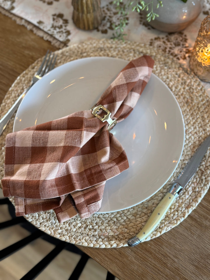 Metal Twisted Knot Napkin Rings, Set of 4
