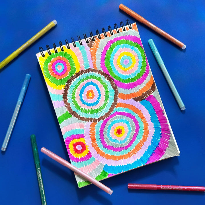 Rainbow Sparkle Glitter Markers S/15