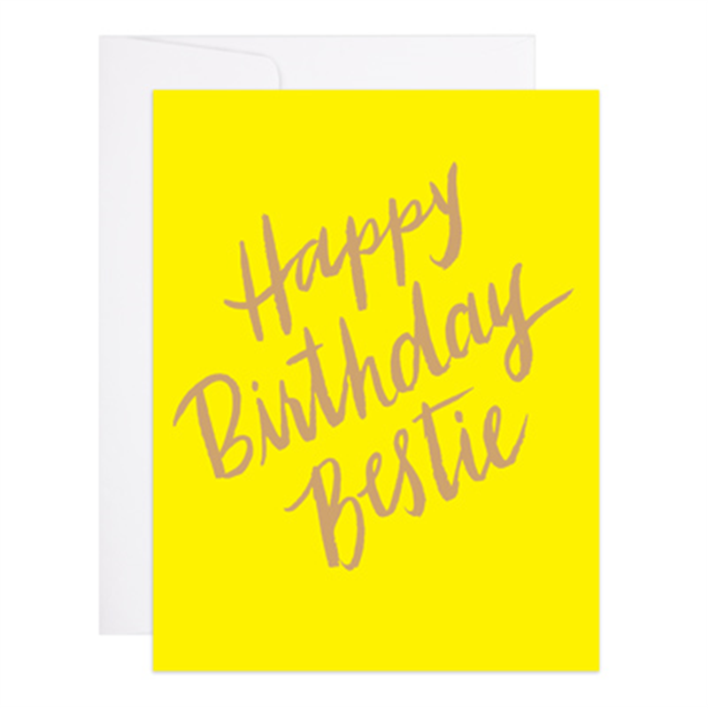 Happy Birthday Bestie Card