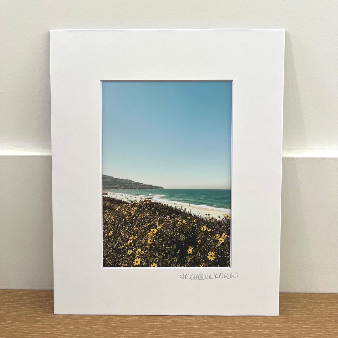 Redondo Beach Floral Ocean (Vertical) 5" x 7" Matted Print