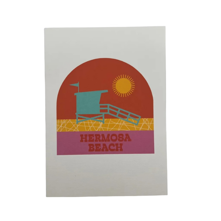 Hermosa Beach Lifeguard Tower Card