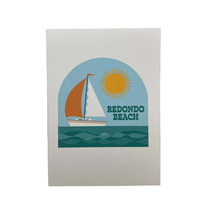 Redondo Beach Sailboat Card