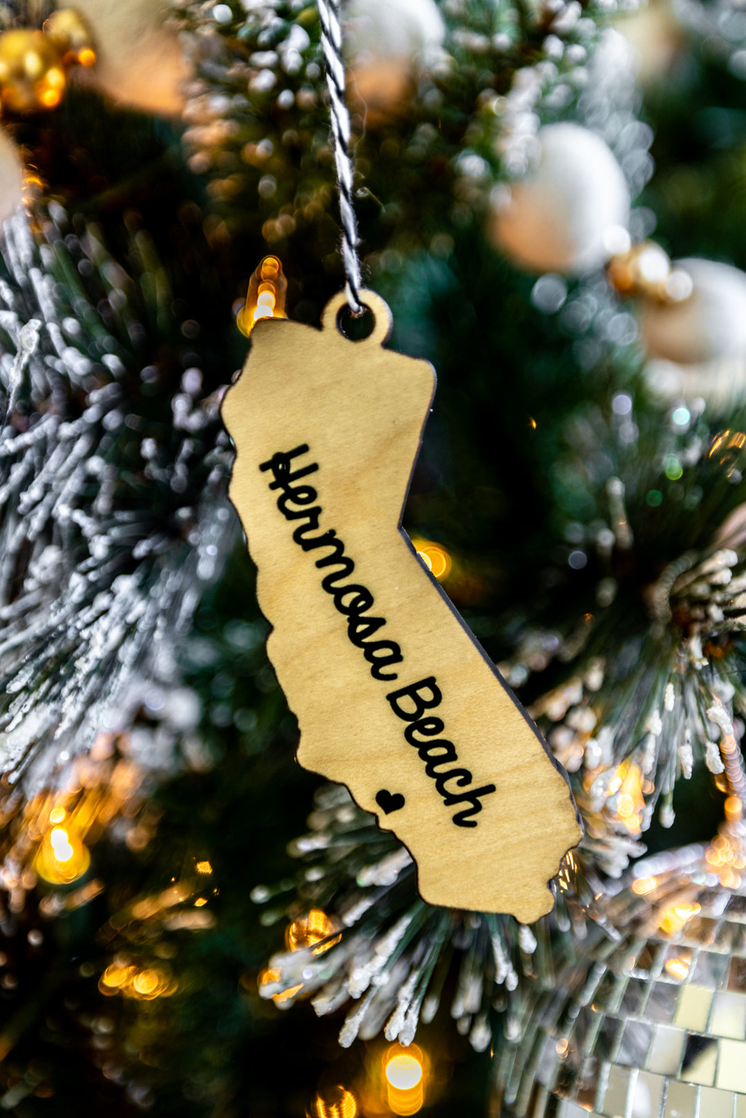 Hermosa Beach, California Wood Ornament