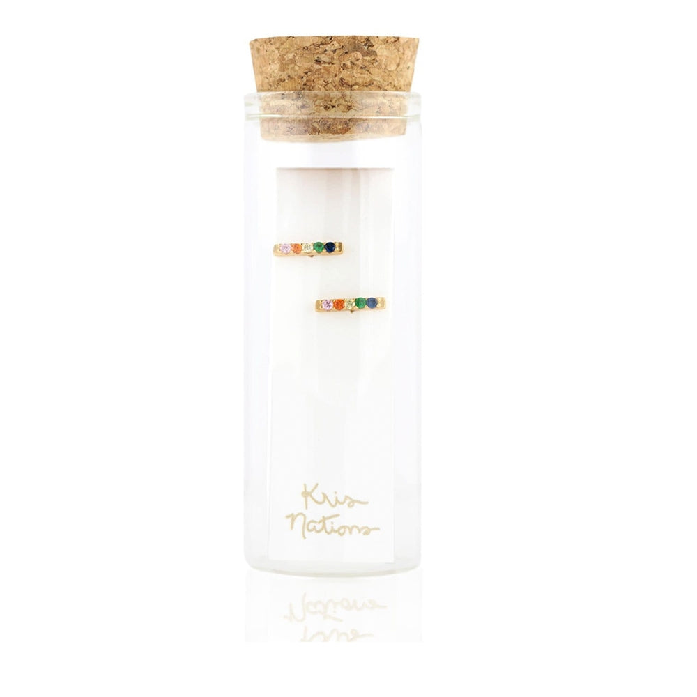 Kris Nations Rainbow Dash Pavé Stud Earrings