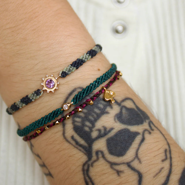 Scosha Classic Diamond Bracelet - Mallard Green 6.5