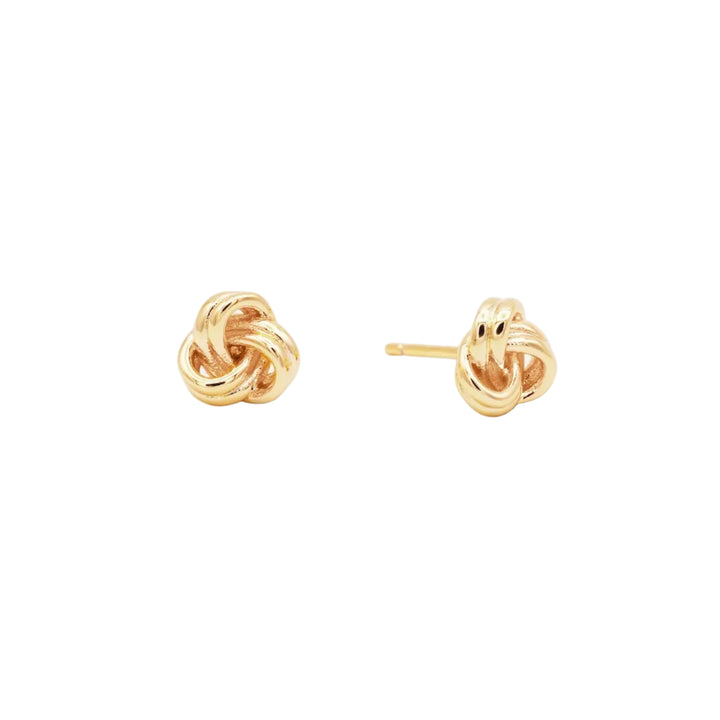 JaxKelly Petite Gold Knot Earrings