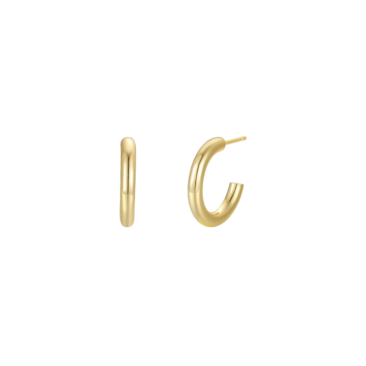 JaxKelly Smooth Gold Hoop Earrings