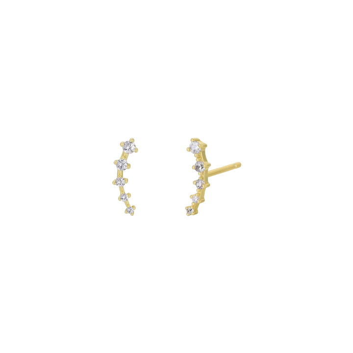 JaxKelly White CZ Crawler Earring