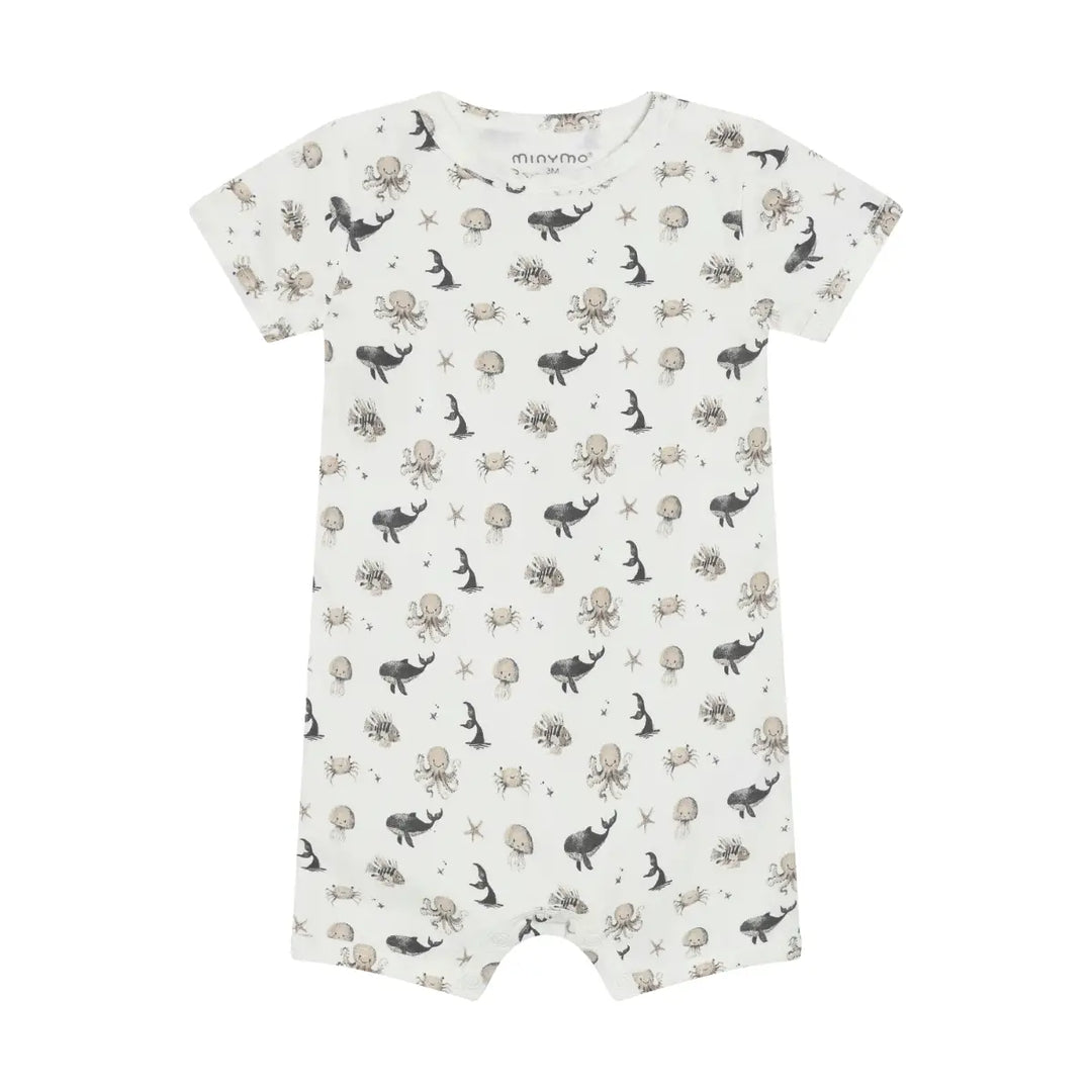 White Pepper Sealife Romper