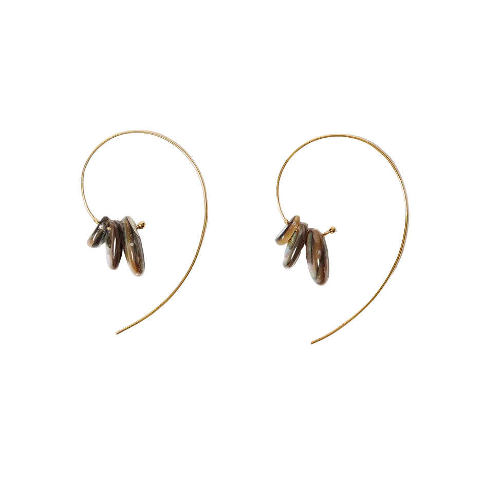 Chan Luu Wire Thread Abalone Earrings