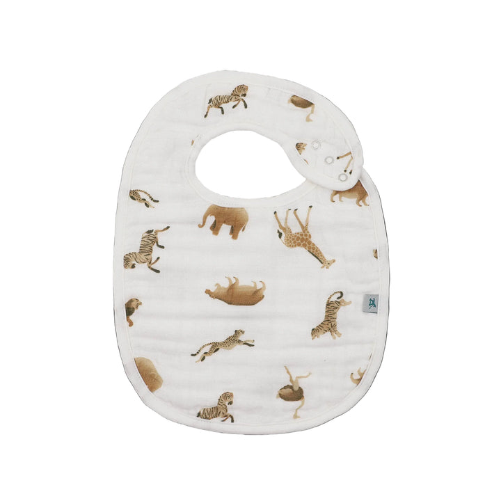 Organic Cotton Bib 3 Pack - Animal Crackers