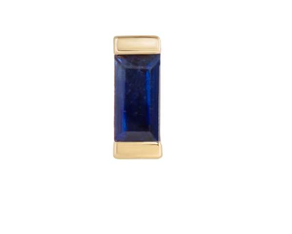 Metier 9ct Mini Claw Set Baguette Stud (single)