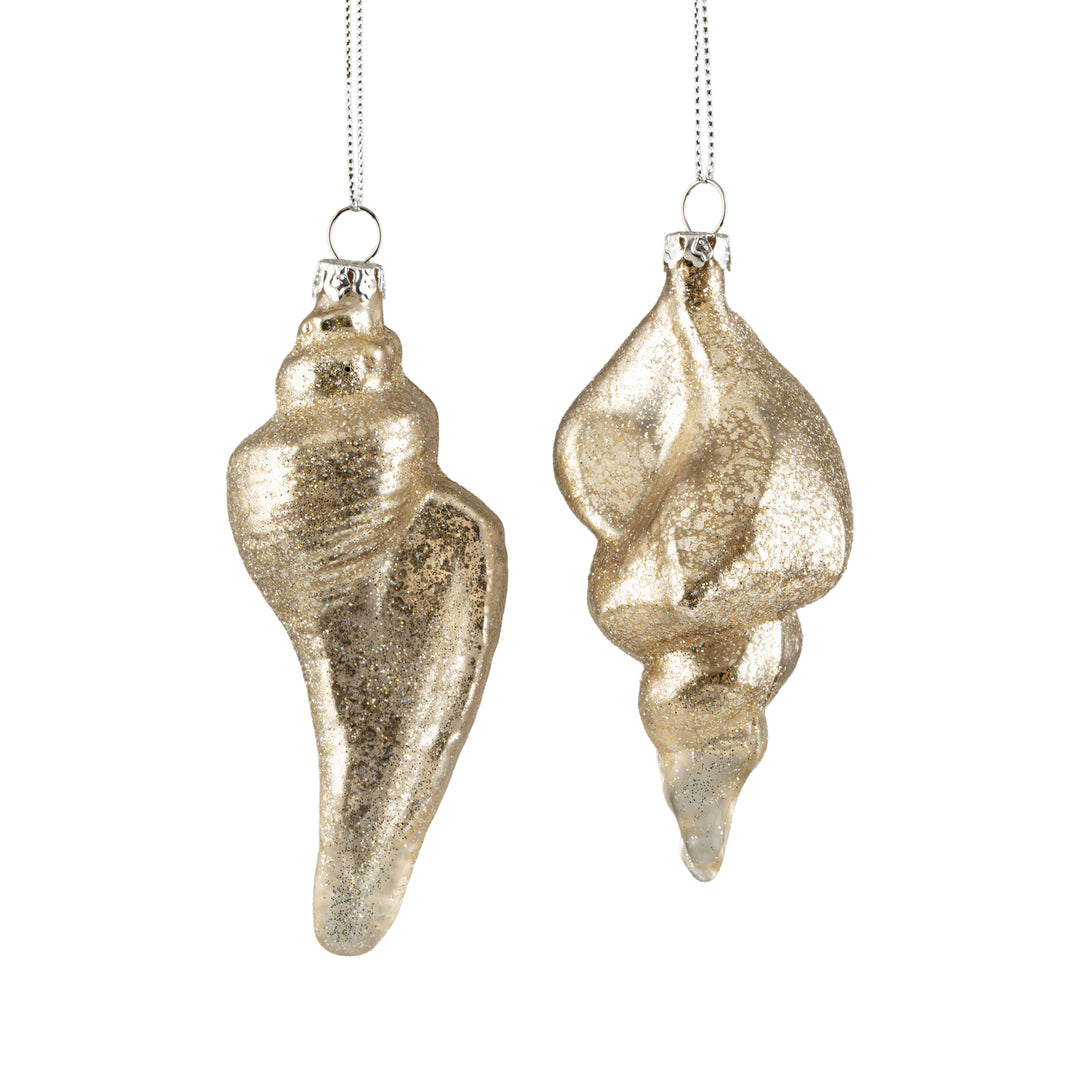 Gold Seashell Ornament