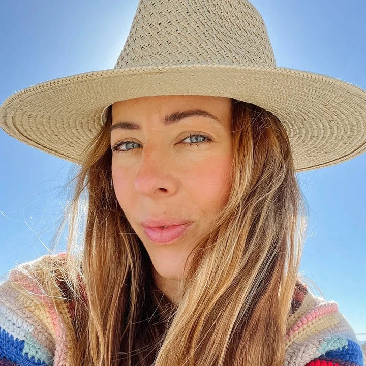 Luxe Vented Packable Hat-Natural