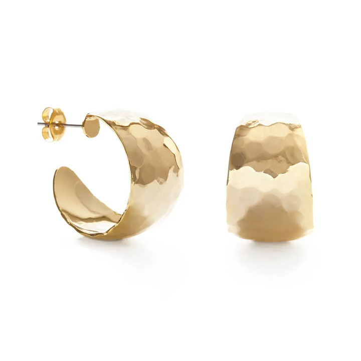 Amano Studio Vintage Hammered Hoops