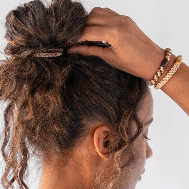 Grab &amp; Go Ponytail Holders Set/8 - Maple