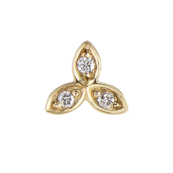 Metier 9ct Dala Lalee White Diamond Stud Earring (Single)