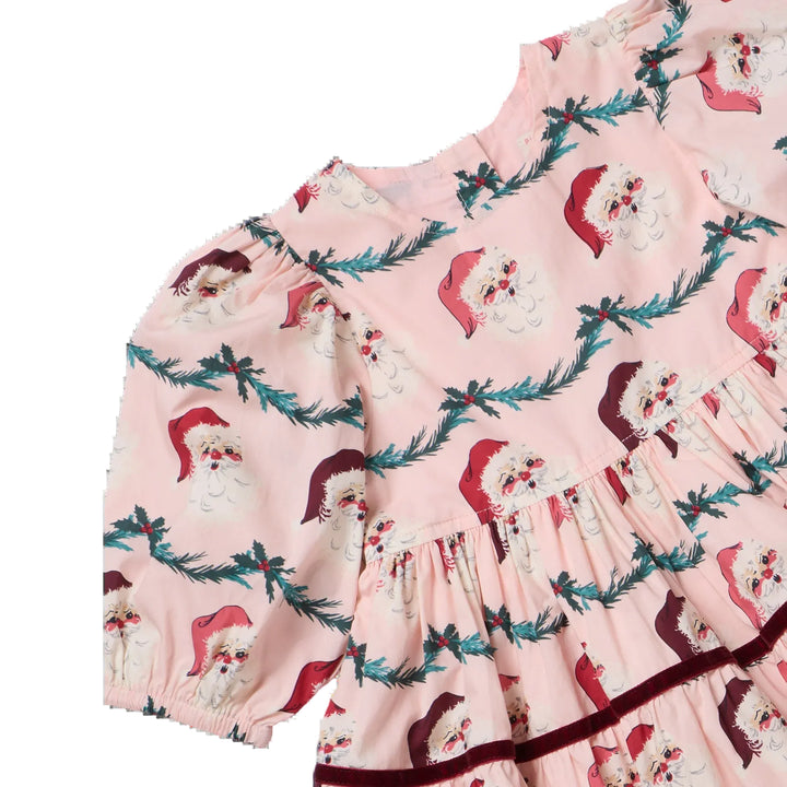 Maribelle Dress &amp; Bloomer Set - Santa Garland