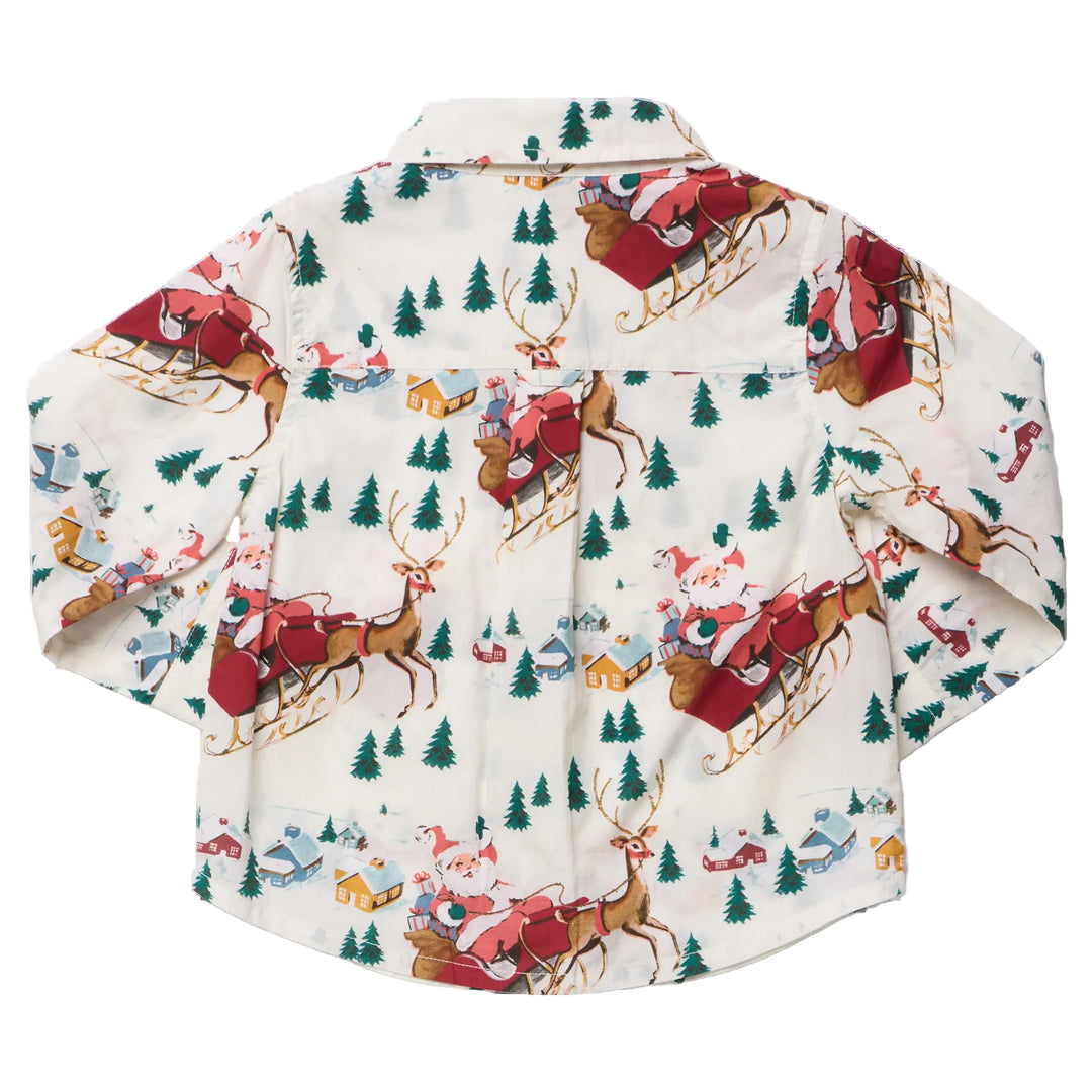 Jack Shirt Santa Sleigh 2T