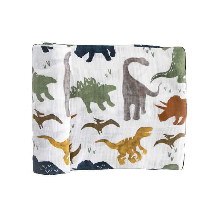 Cotton Muslin Swaddle - Dino Friends