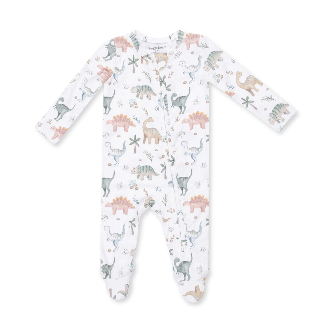 Sweet Baby Dinos 2 Way Zipper Footie