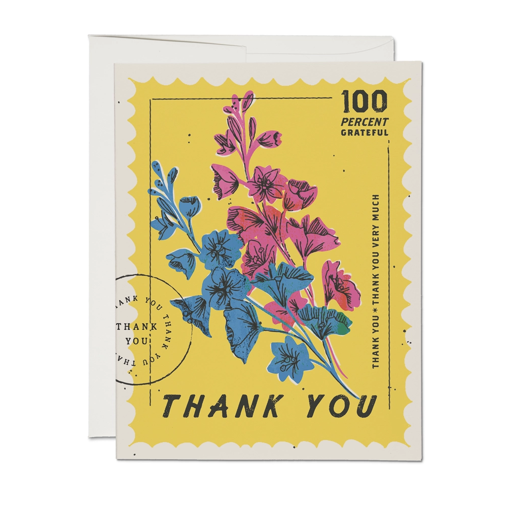 100 Percent Thank You Card