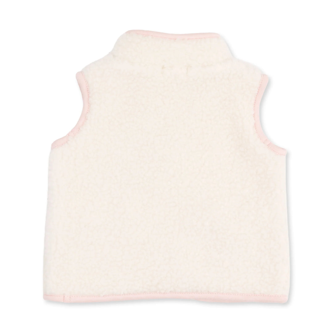 Sherpa Zip Vest with Heart Pockets