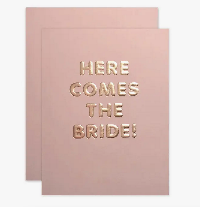 Here Comes the Bride Card