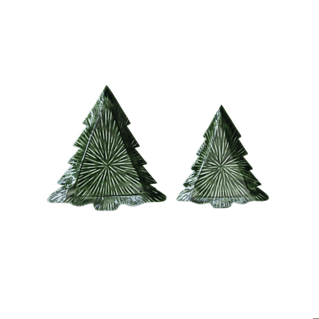 Enameled Metal Tree Tray