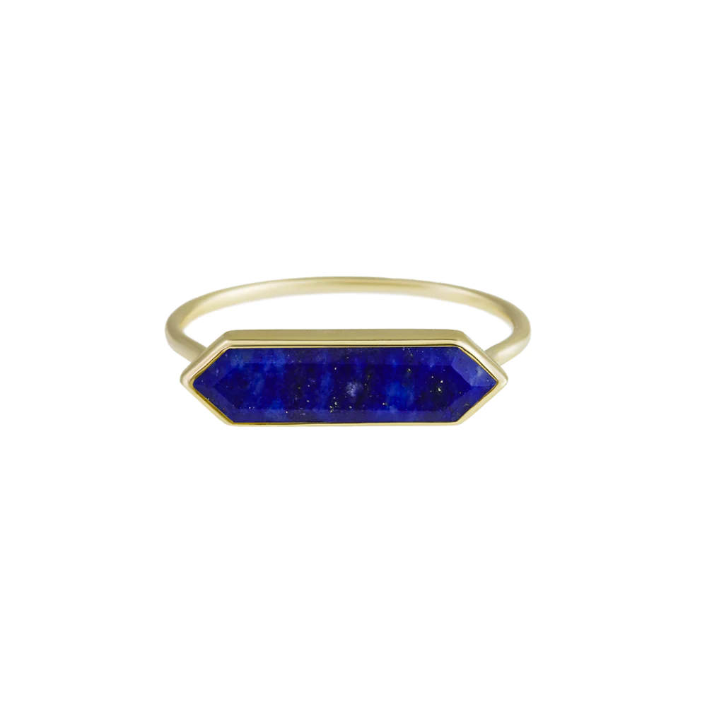 Metier 9ct Hexa Ring Lapis