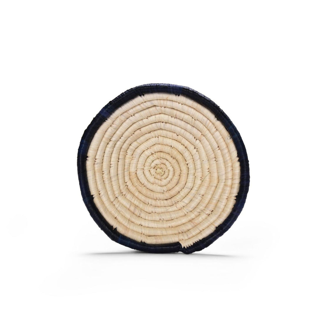 6" Small Blue Night Ring Round Basket