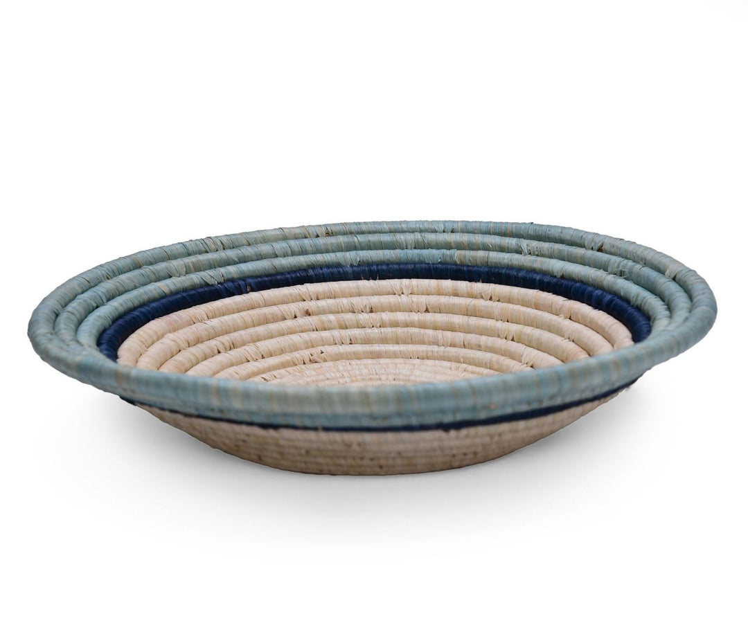 12" Large Arona &amp; Blue Night Ring Round Basket