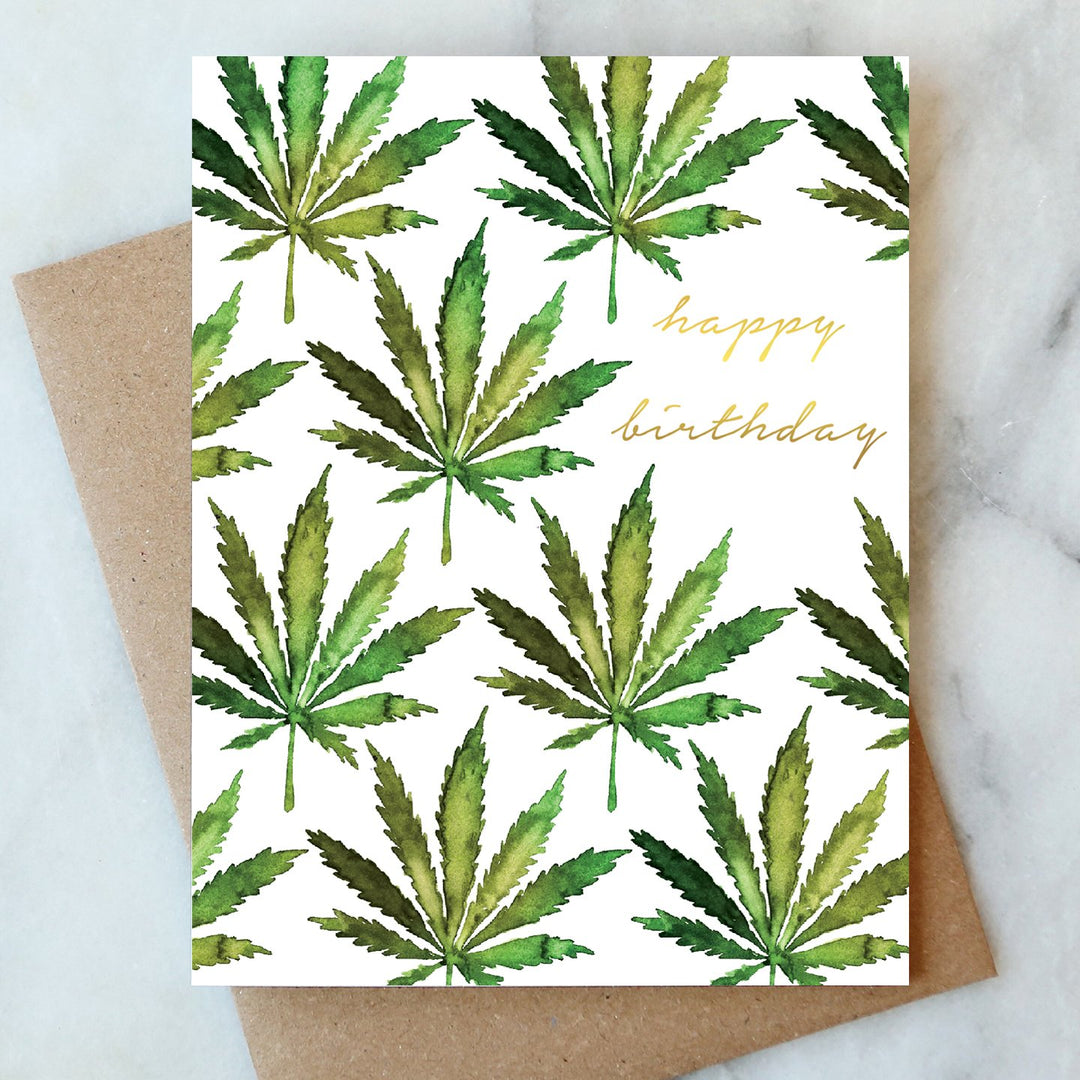 Cannabis Birthday Card