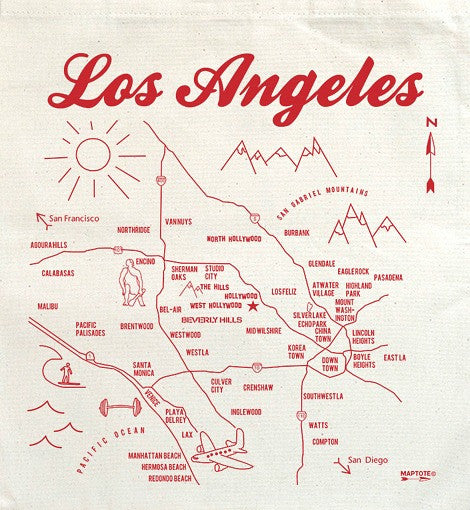 Los Angeles Tote - Red